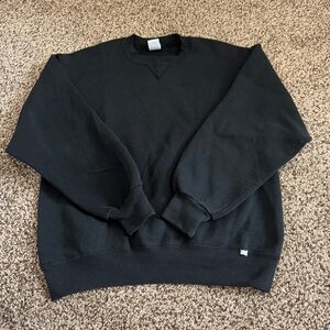 vintage made in usa russell athletic black crewneck